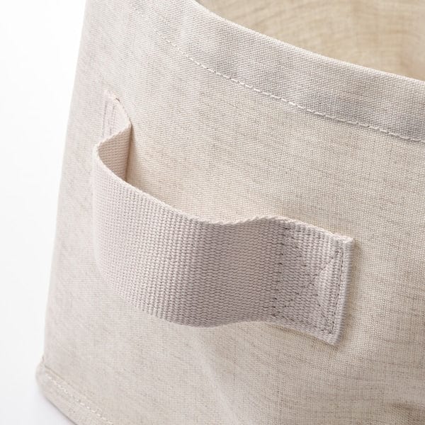 Ikea PURRPINGLA - Basket, fabric/beige,25x20x20 cm