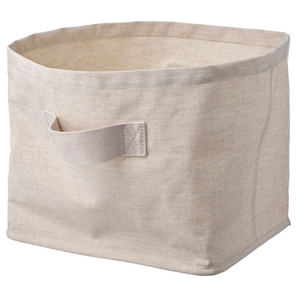 Ikea PURRPINGLA - Basket, fabric/beige,30x25x25 cm