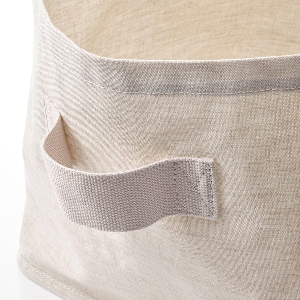 Ikea PURRPINGLA - Basket, fabric/beige,30x25x25 cm