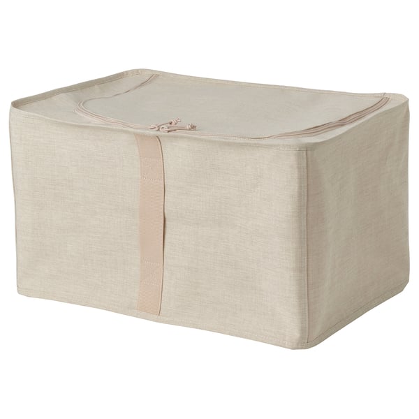PURRPINGLA case, fabric/beige, 34x51x28 cm