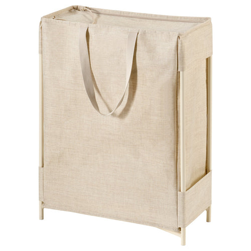 PURRPINGLA laundry bag with stand, beige, 20.5x57x44 cm