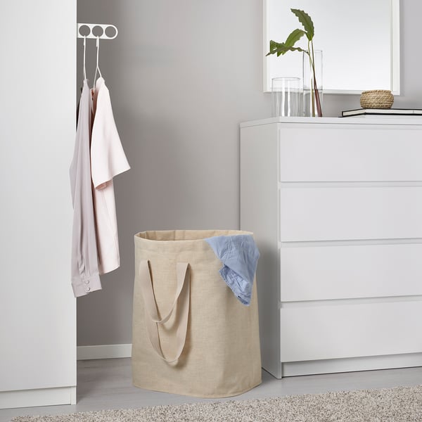PURRPINGLA laundry bag, beige, 100 l