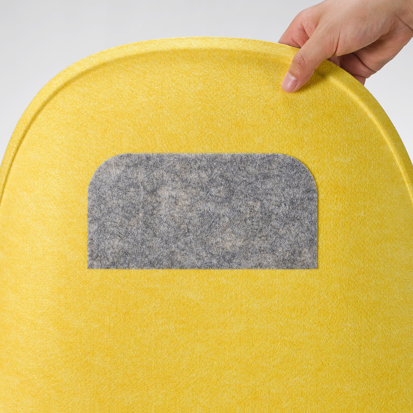 PYNTEN seat pad, yellow, 41x43 cm
