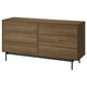 RÅDMANSÖ chest of 6 drawers, brown walnut effect, 159x48x81 cm