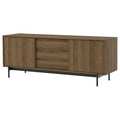 RÅDMANSÖ TV bench, brown walnut effect, 176x48x66 cm
