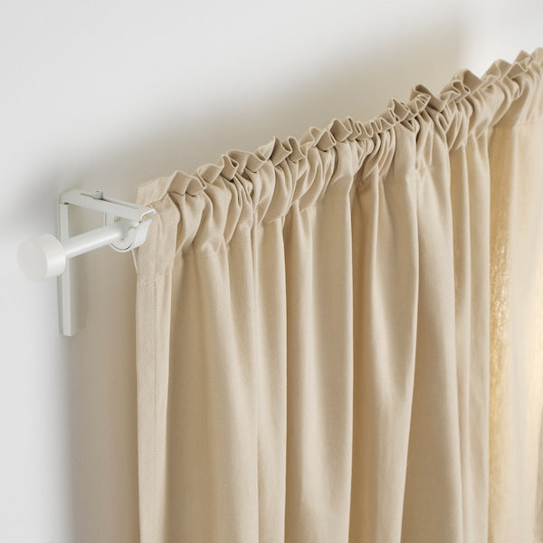 RÄCKA - Curtain rod, white, 70-120 cm