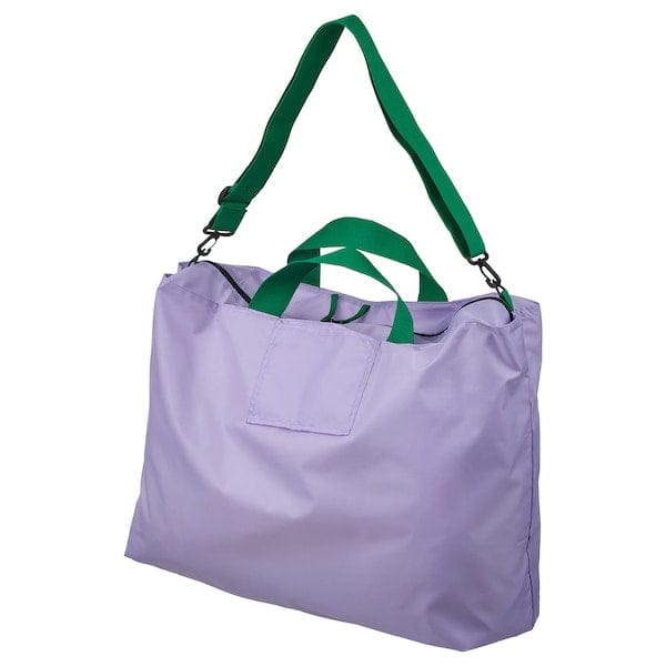 Ikea RÄCKLA - Bag, foldable, lilac/green, 75x45 cm/55 l