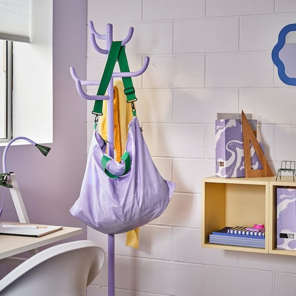 Ikea RÄCKLA - Bag, foldable, lilac/green, 75x45 cm/55 l