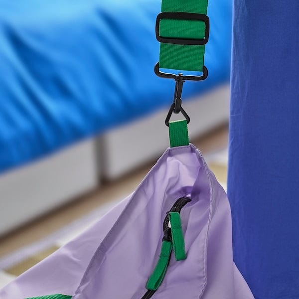 Ikea RÄCKLA - Bag, foldable, lilac/green, 75x45 cm/55 l