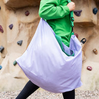 RÄCKLA - Folding bag, lilac/green,75x45 cm/55 l
