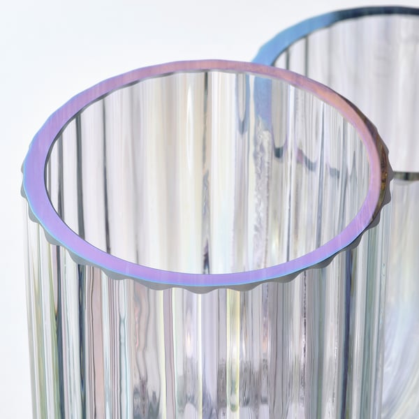 RÄFFELBJÖRK - RÄFFELBJÖRK Vase, mother-of-pearl colour, 20 cm