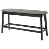 RÄVSTEN bench, black, 93 cm