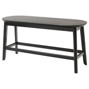 RÄVSTEN bench, black, 93 cm