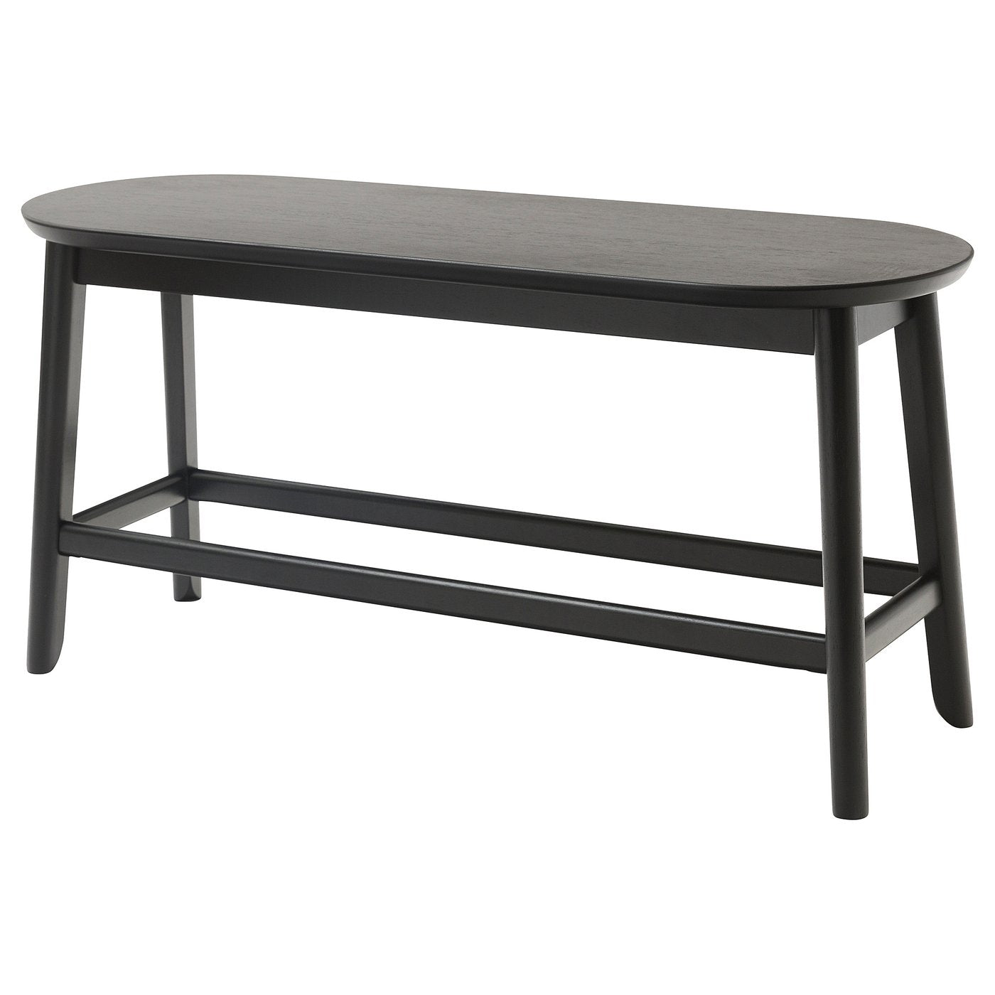 RÄVSTEN bench, black, 93 cm