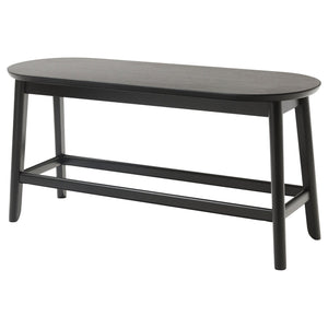 RÄVSTEN bench, black, 93 cm