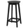 RÄVSTEN - RÄVSTEN Bar stool, counter height black, 62 cm