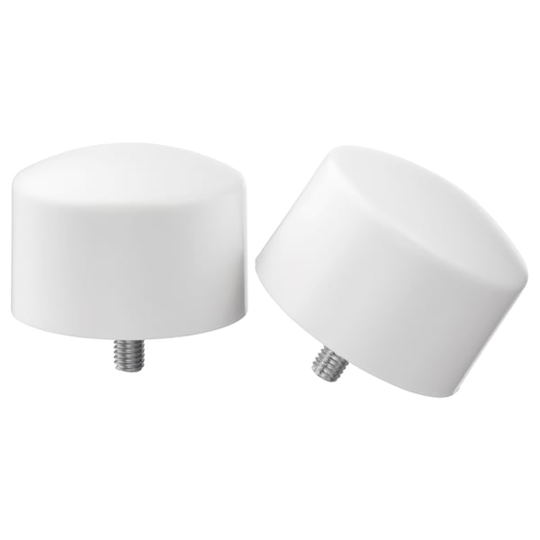 RAFFIG finials, 1 pair, white
