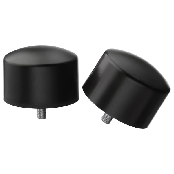 RAFFIG finials, 1 pair, black
