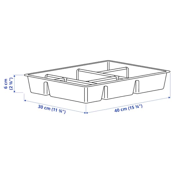 Ikea RAGGISAR - Tray, dark grey, 40x30 cm