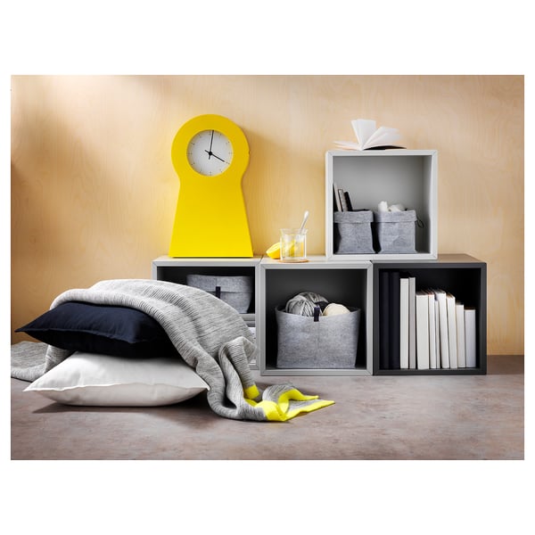 RAGGISAR basket, set of 3, grey