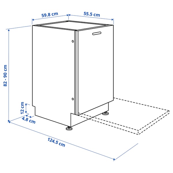 RÅGLANDA integrated dishwasher, IKEA 500, 60 cm