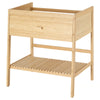 RÅGRUND Open washbasin cabinet/1 drawer, bamboo, 78x47x83 cm