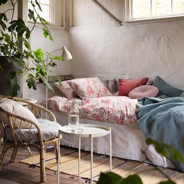 RAKLEV rug, flatwoven, handmade natural/multicolour, 70x160 cm