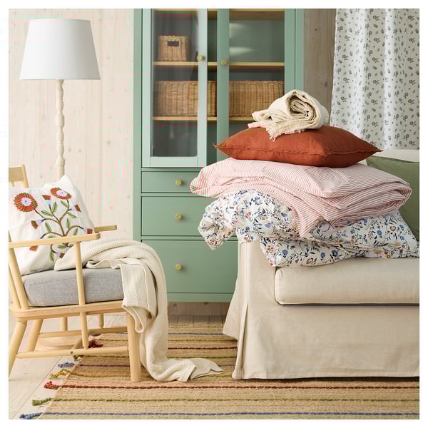 RAKLEV rug, flatwoven, handwoven/natural multicolour, 170x240 cm