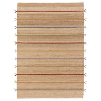 RAKLEV rug, flatwoven, handwoven/natural multicolour, 170x240 cm