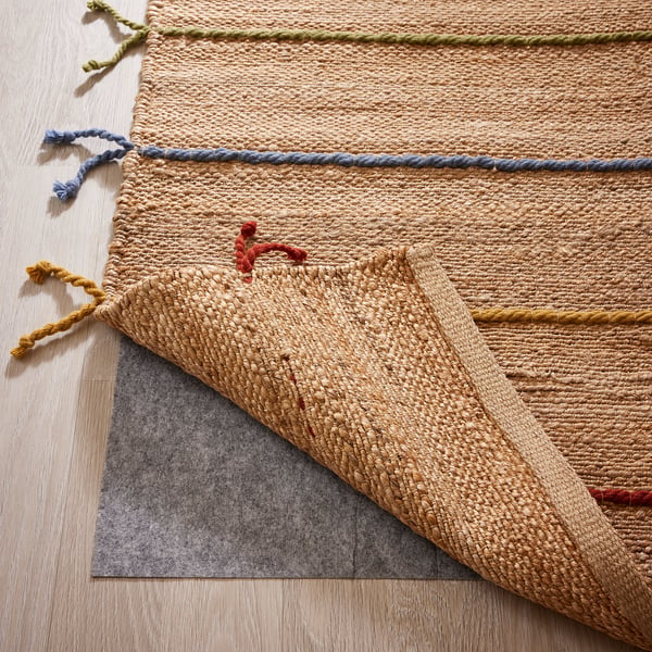 RAKLEV rug, flatwoven, handwoven/natural multicolour, 170x240 cm