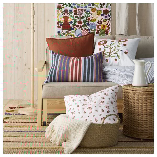 RAKLEV rug, flatwoven, handwoven/natural multicolour, 170x240 cm