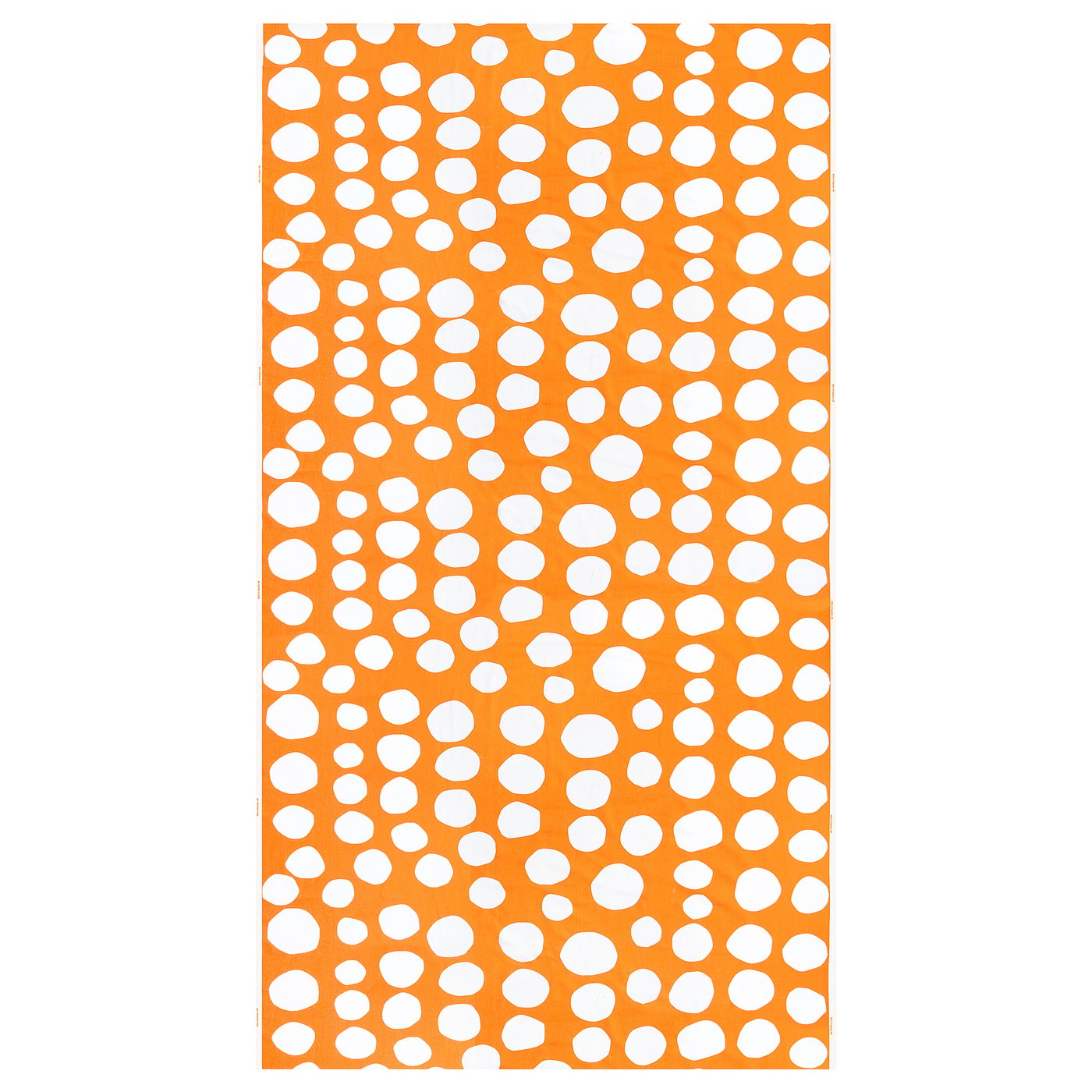 RAKLOSTA pre-cut fabric, orange/white, 150x300 cm