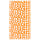 RAKLOSTA pre-cut fabric, orange/white, 150x300 cm