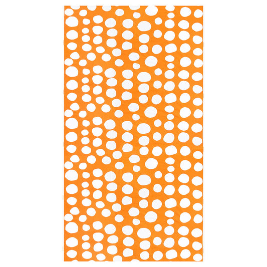 RAKLOSTA pre-cut fabric, orange/white, 150x300 cm