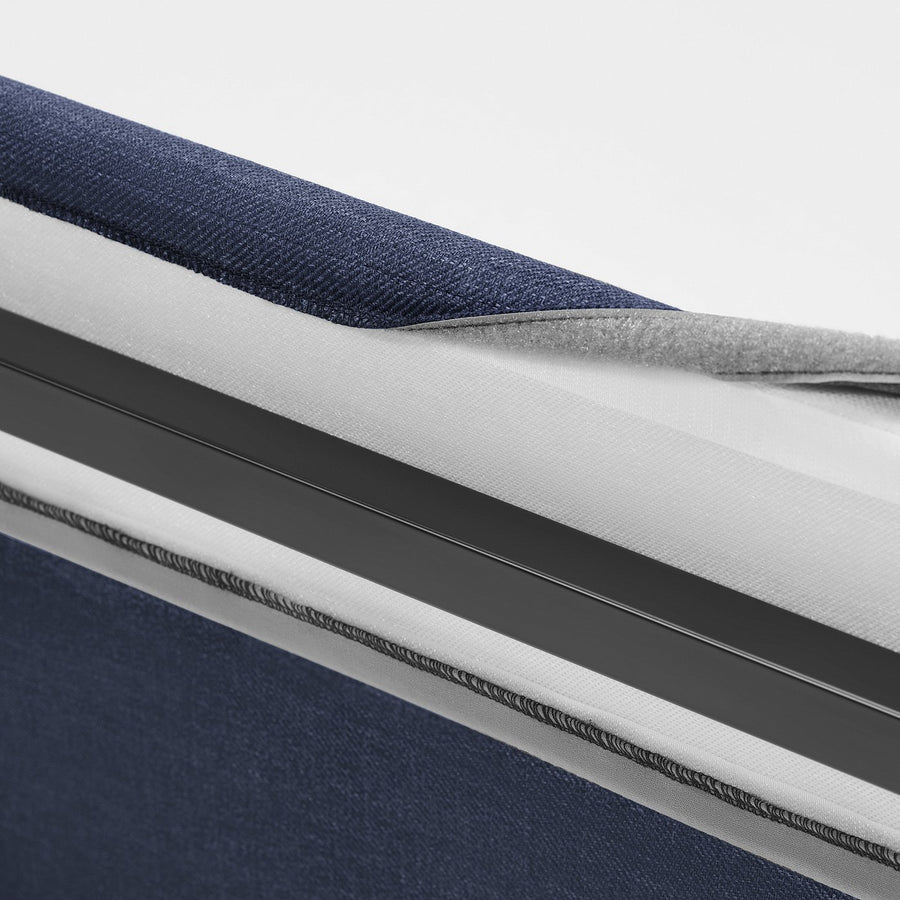 RAMNEFJÄLL cover bed frame, Kilanda dark blue, 160x200 cm