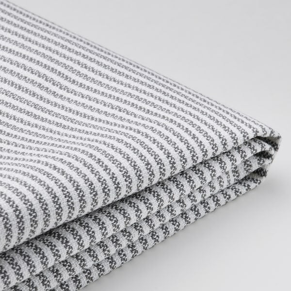 RAMNEFJÄLL - Bed frame cover, Klovsta grey/white,90x200 cm