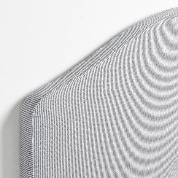 Ikea RAMNEFJÄLL - Upholstered bed frame, Klovsta grey/white/Luröy,90x200 cm