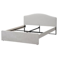 RAMNEFJÄLL upholstered bed frame, lining cloth, 140x200 cm