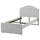RAMNEFJÄLL upholstered bed frame, lining cloth, 90x200 cm