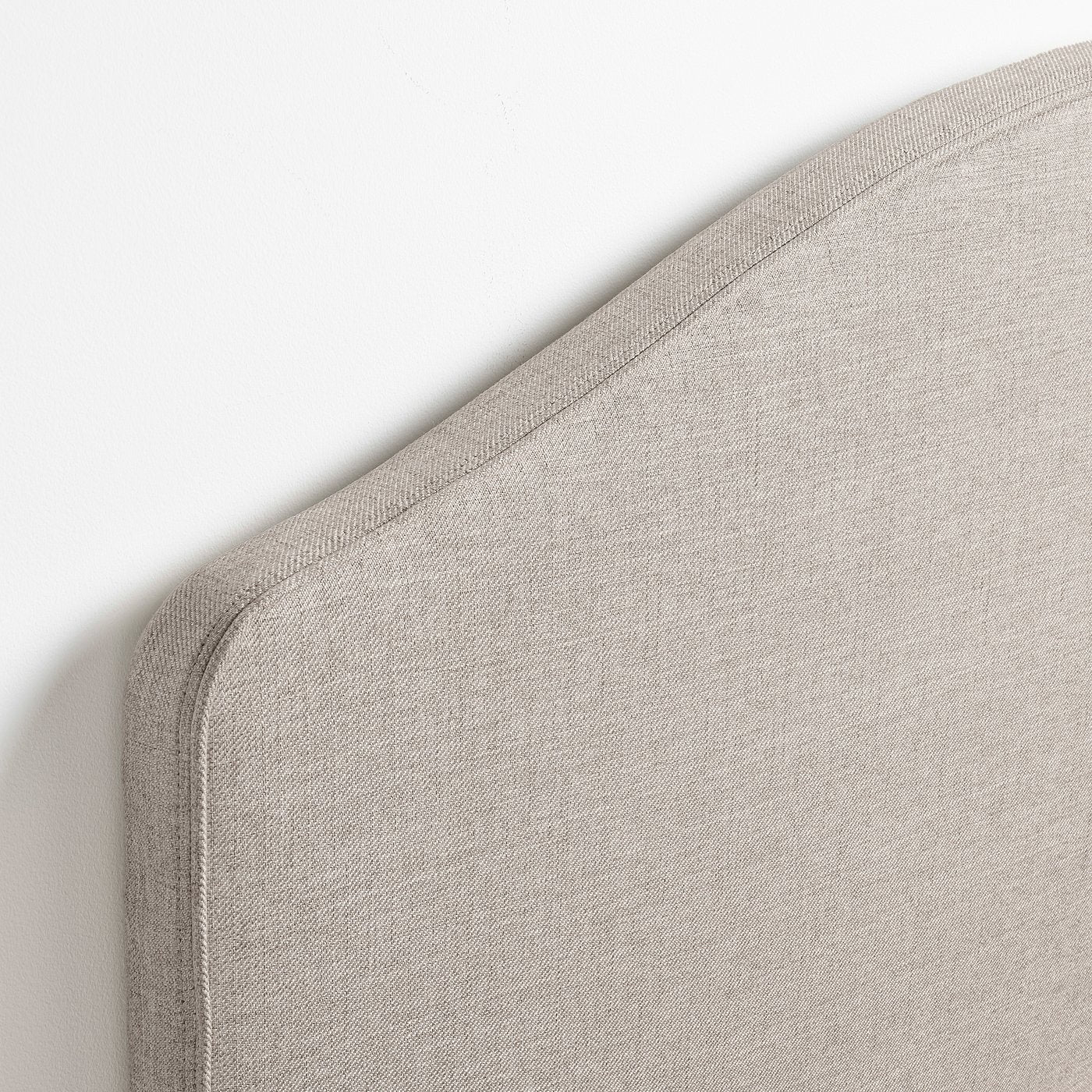 RAMNEFJÄLL upholstered bed frame, Kilanda light beige/Lillhällan, 200x174 cm