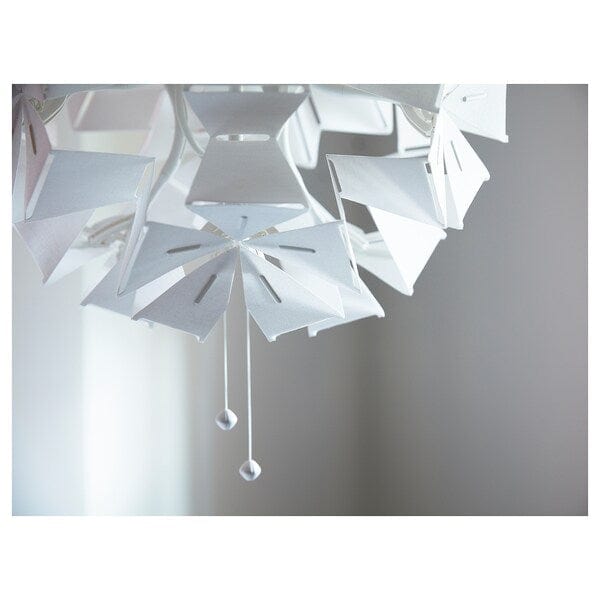 Ikea RAMSELE - Pendant lamp, geometric/white, 43 cm