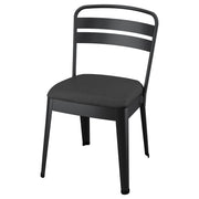 RAMSNÄS chair, anthracite/Vissle dark grey, 48x83x52 cm