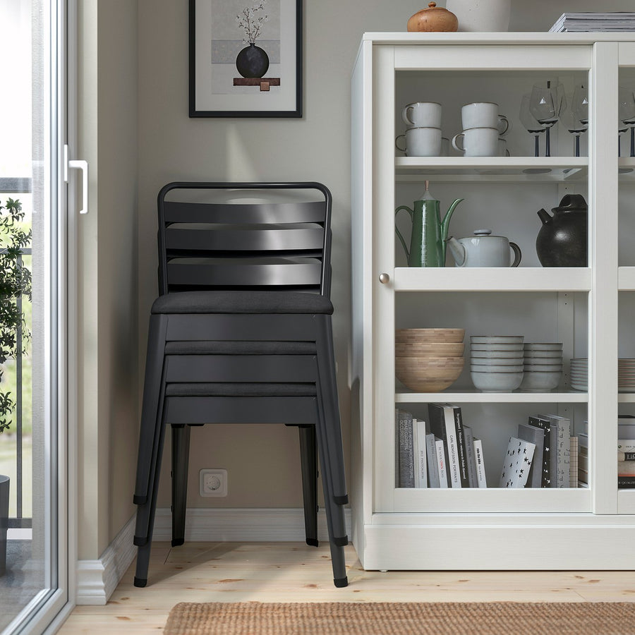 RAMSNÄS chair, anthracite/Vissle dark grey, 48x83x52 cm