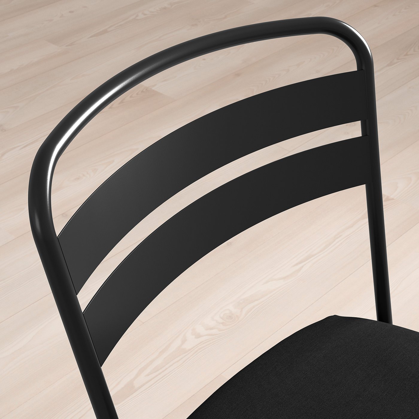 RAMSNÄS chair, anthracite/Vissle dark grey, 48x83x52 cm