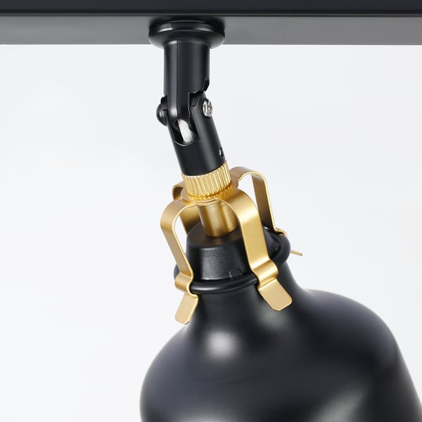 RANARP ceiling track, 3-spots, black, 74 cm