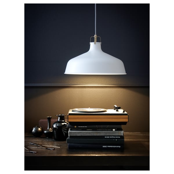 RANARP pendant lamp, off-white, 38 cm
