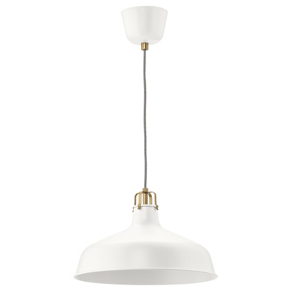 RANARP - RANARP Pendant lamp, off-white, 38 cm