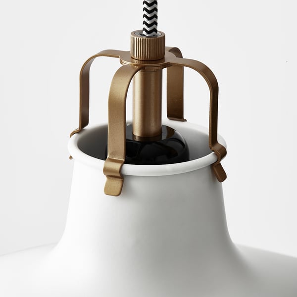 RANARP pendant lamp, off-white, 38 cm