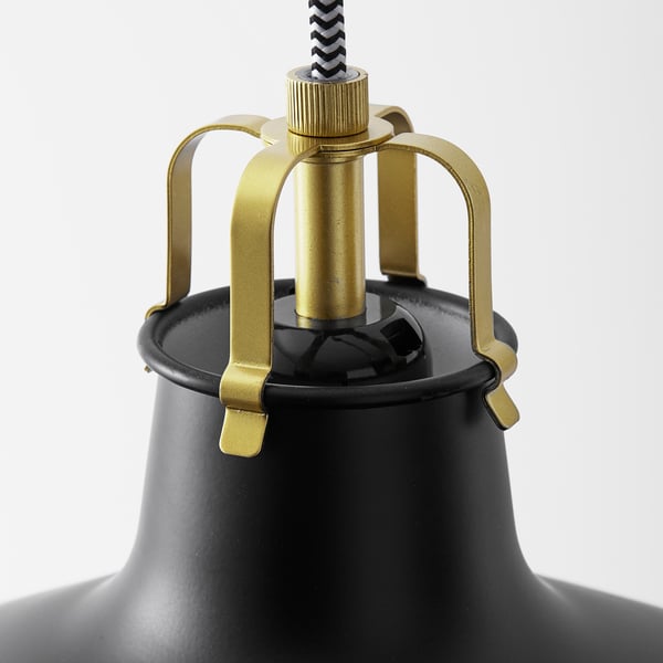 RANARP - RANARP Pendant lamp, black, 38 cm