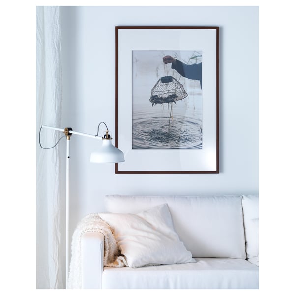 RANARP Floor lamp/reading - dirty white ,